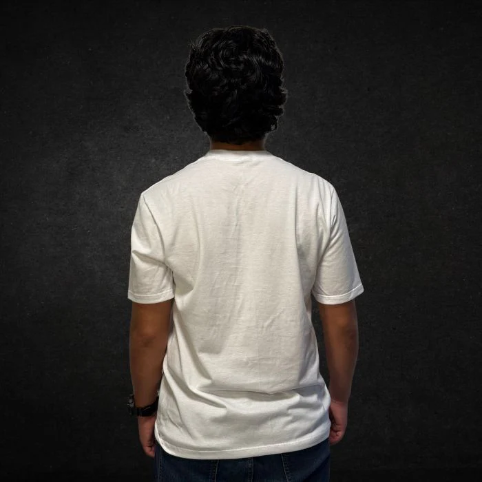 PLAYERA SLIM FIT 200g BLANCO ALGODON PEINADO - Image 3
